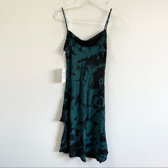 Amanda Uprichard Tie Dye Ansonia Slip Dress Black Size Medium - Picture 3 of 6